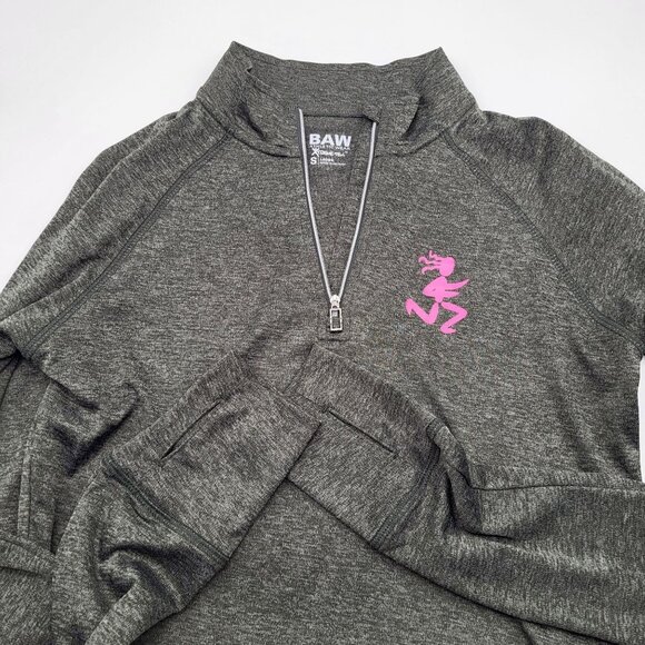 BAW Tops - BAW Athletic Running 1/4 Zip Long Sleeve Shirt Top Women's SZ Small Gray XT425H
